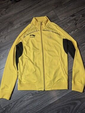 Li-Ning Hong Kong 2009 East Asian Games Men’s Yellow Full-Zip Track Jacket